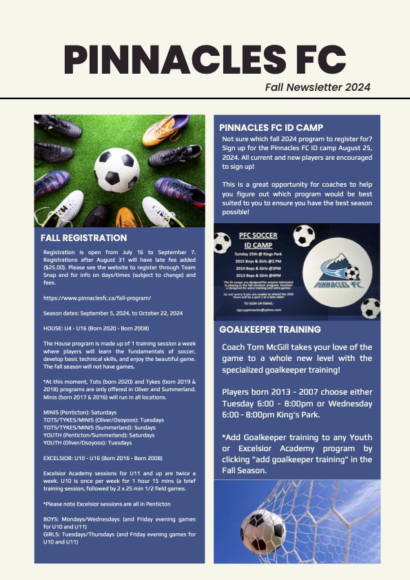 PFC Fall Newsletter